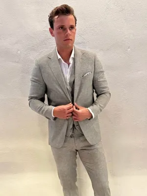 2blind2c Green Linen Trousers
