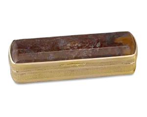 Agate Neoclassical Gold Snuff Box
