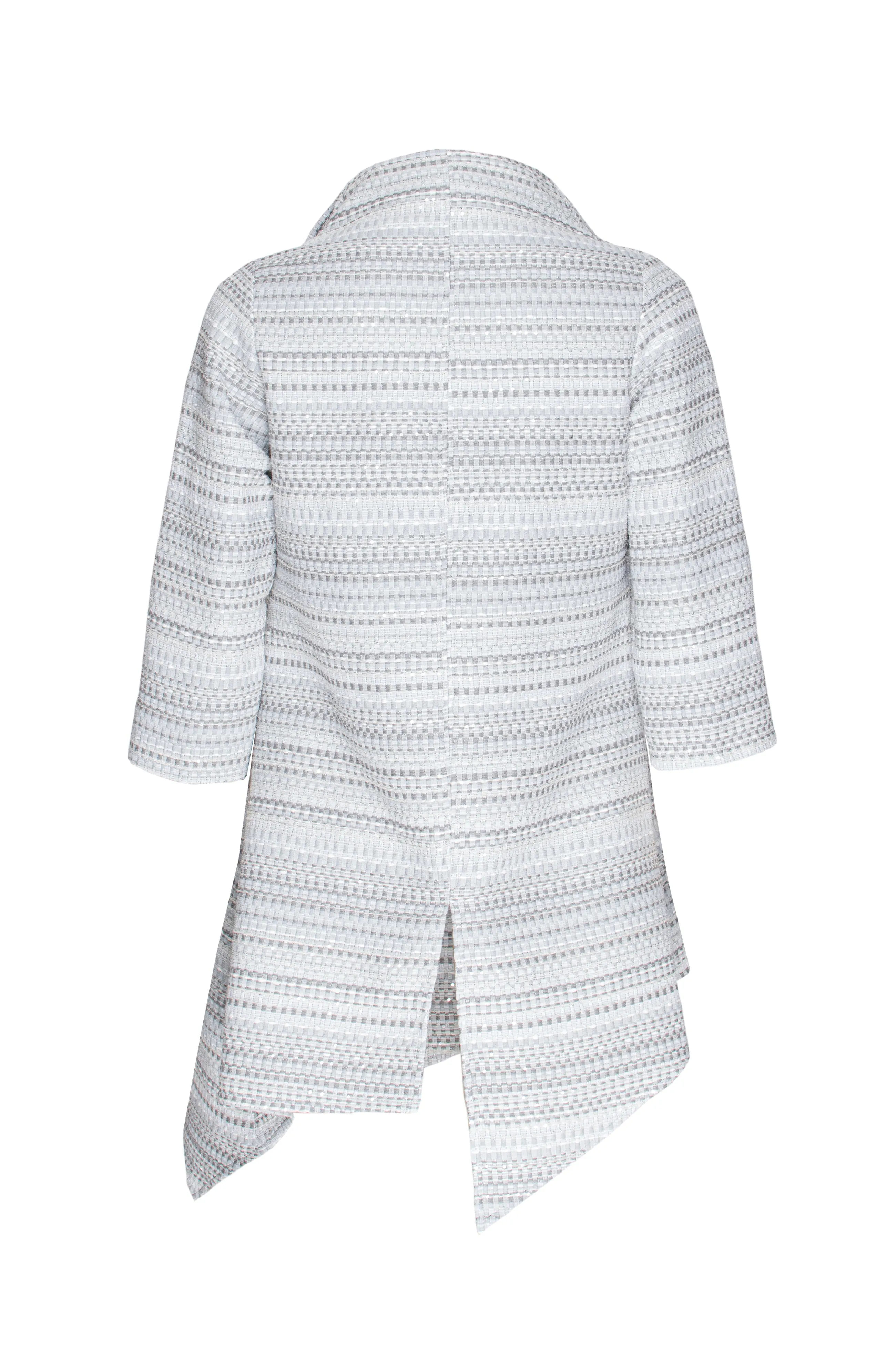 Angle Hem 3/4 Shirt - Platinum 9709