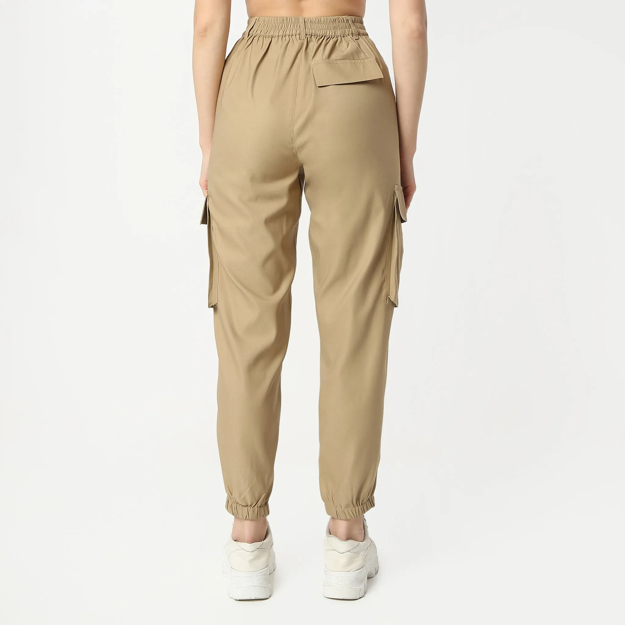 Ankle Length High Rise Cargo Pant with Patch Pocket