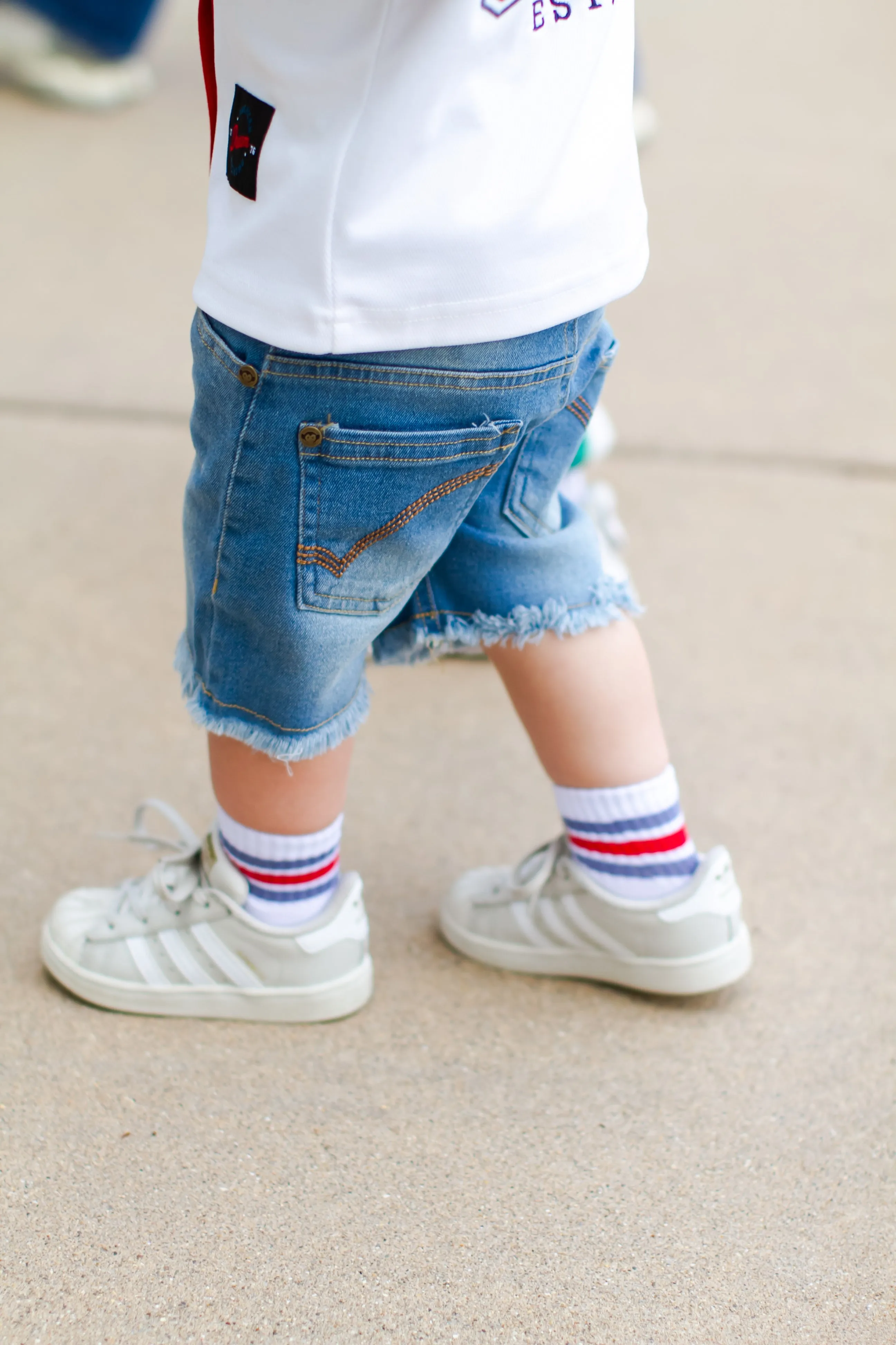 Appaman - Boys Cut Off Sunwashed Denim Shorts