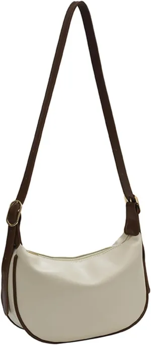 Bags for Women PU dumpling bag for women, shoulder bag, crossbody bag, versatile bag(Beigewithcoffee)