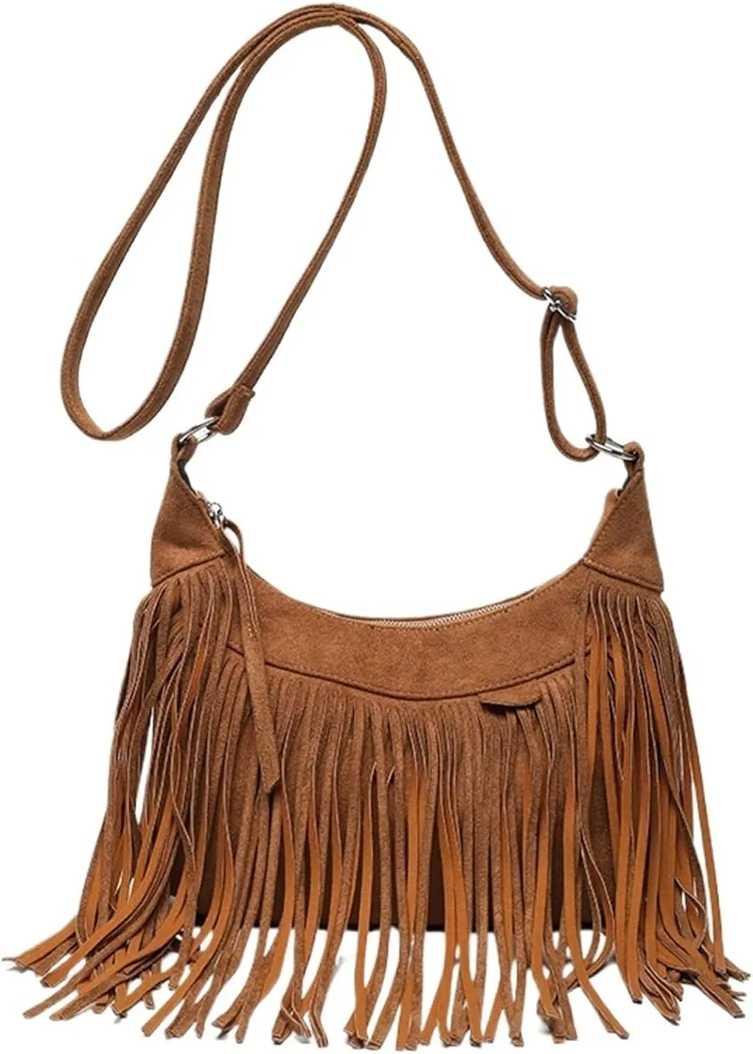 Bags for Women Retro personality simple versatile messenger bag shoulder bag women's bag(Brown)