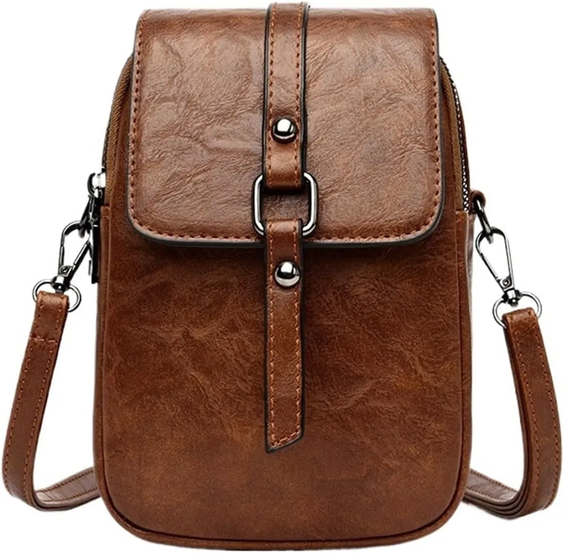 Bags for Women Women's Fashion Versatile Shoulder Crossbody Bag Mini Women's Bag(Brown)
