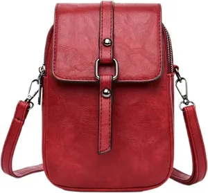 Bags for Women Women's Fashion Versatile Shoulder Crossbody Bag Mini Women's Bag(Red)