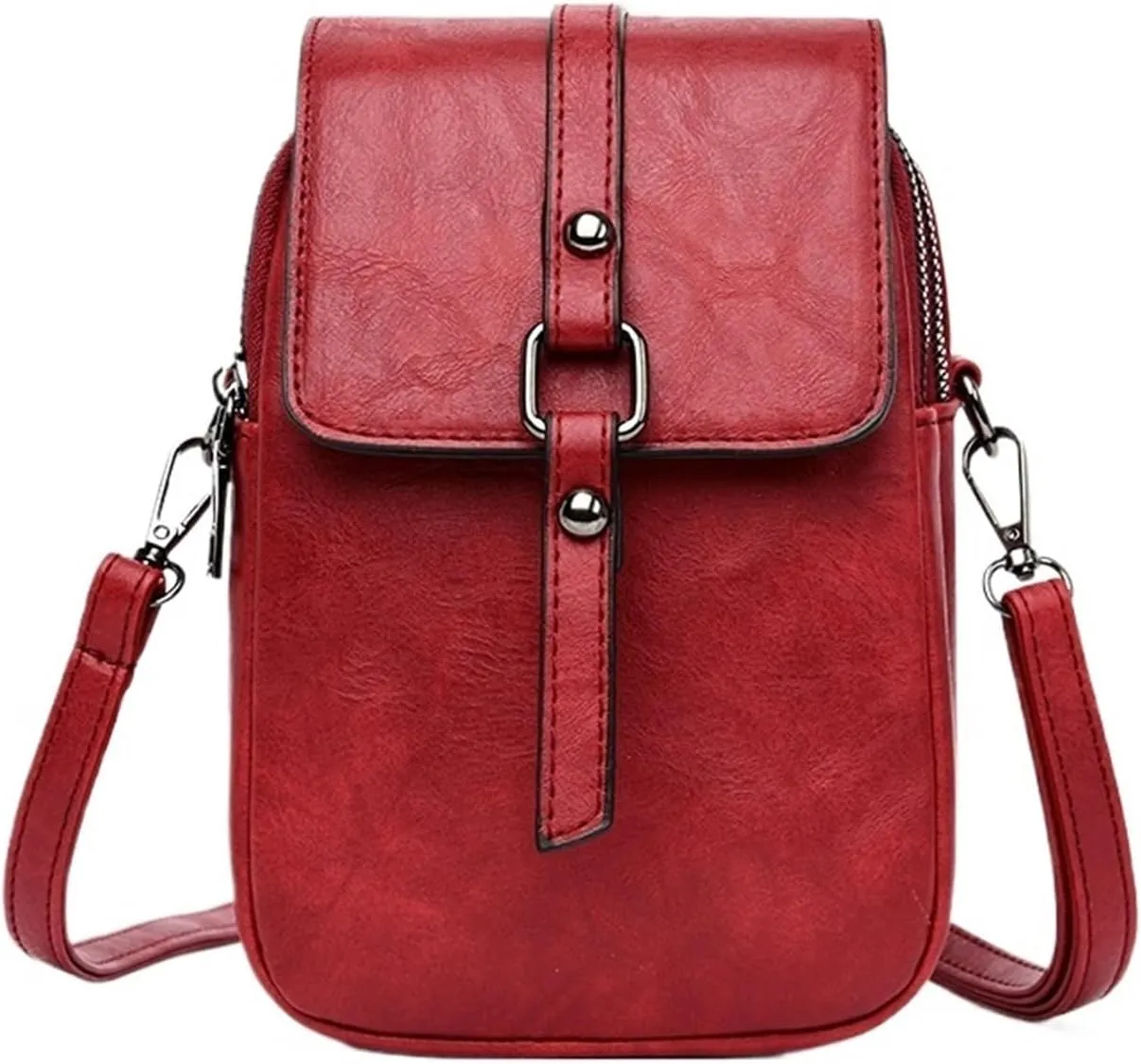 Bags for Women Women's Fashion Versatile Shoulder Crossbody Bag Mini Women's Bag(Red)