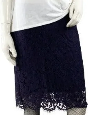 Banana Republic Skirt Black Burgundy Lace NWT Size 6 SKU 000317-5