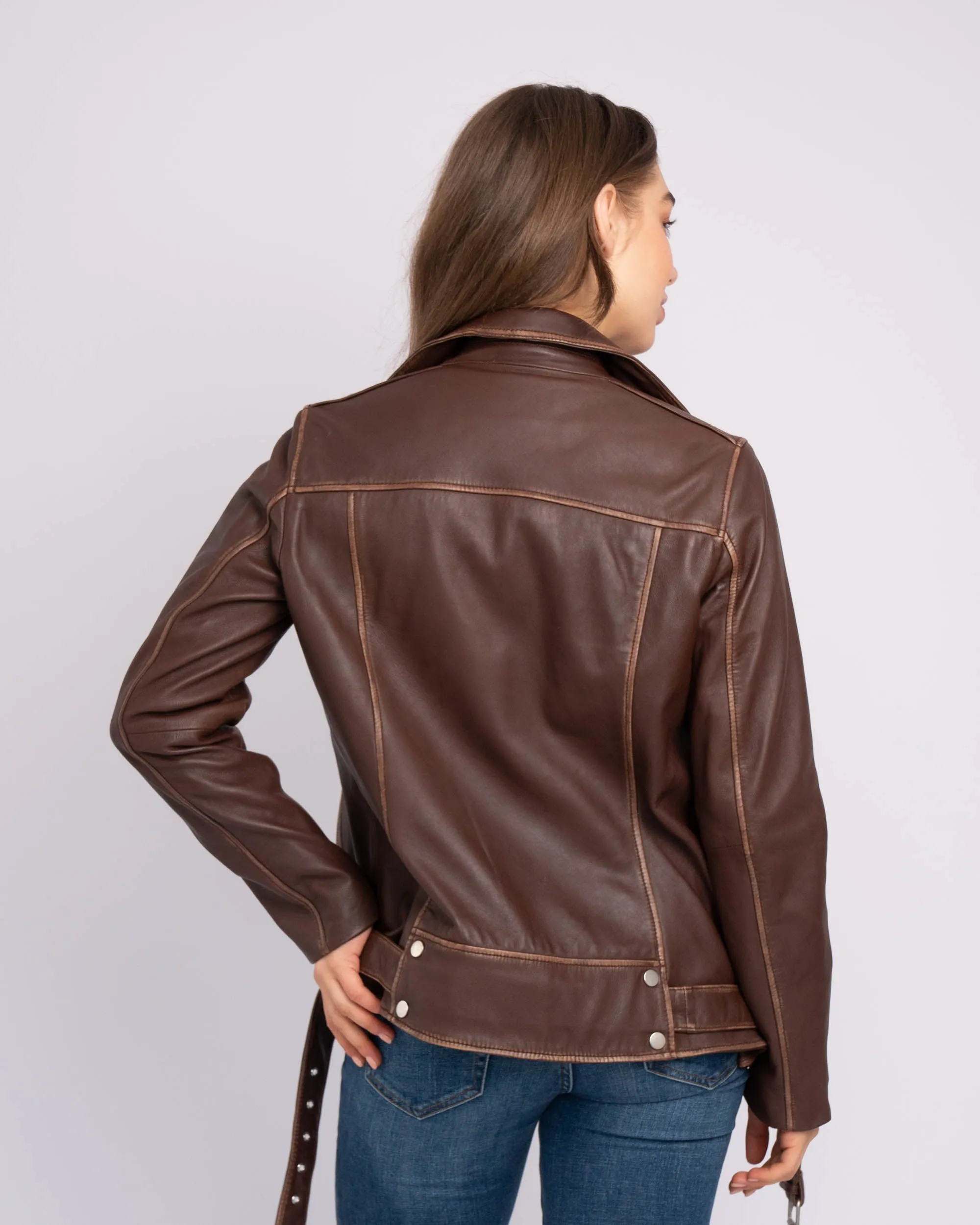 Berlin | Oversized Leather Biker Jacket