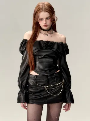 Black Design Versatile Leather Set-up