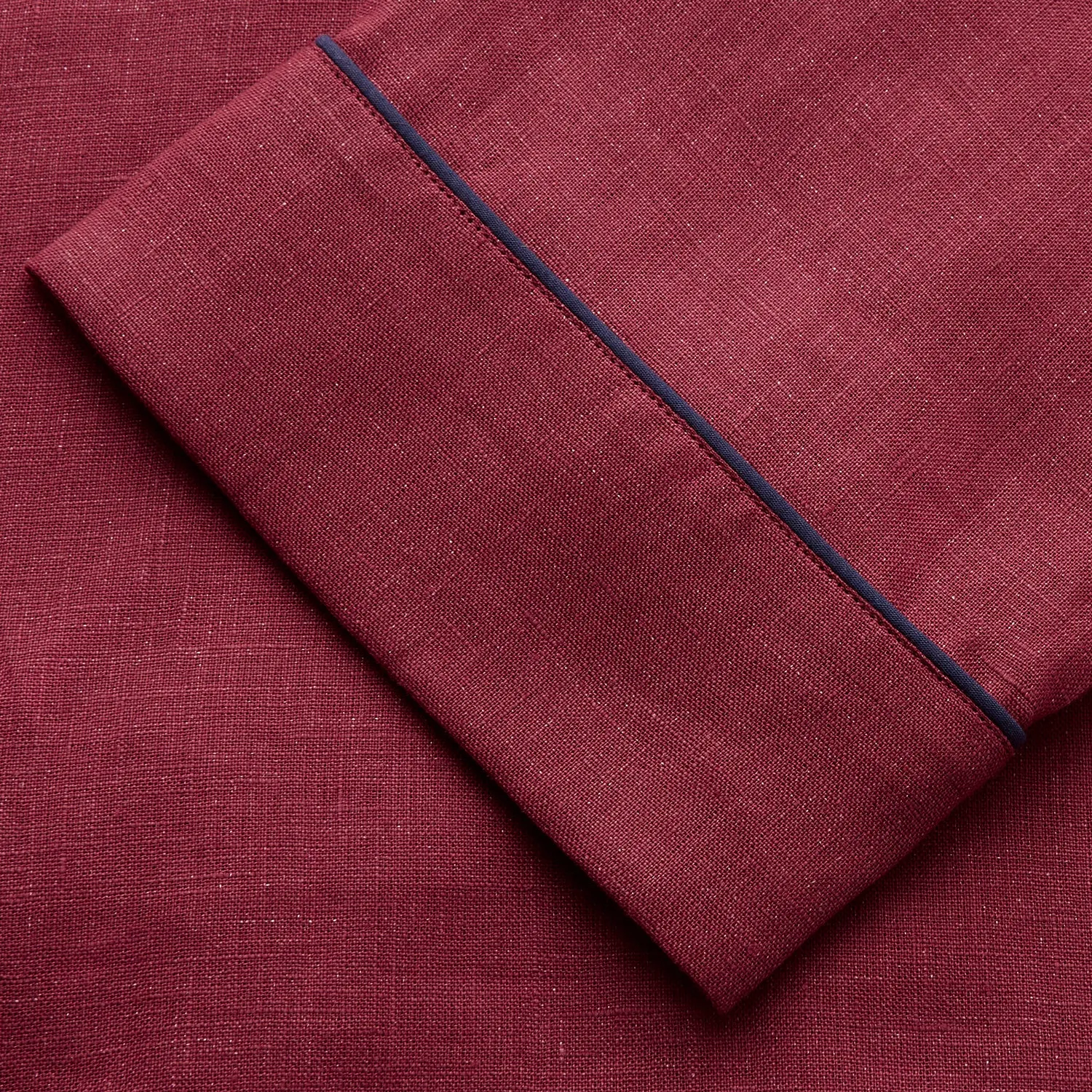 Burgundy Linen Modern Pyjama Set