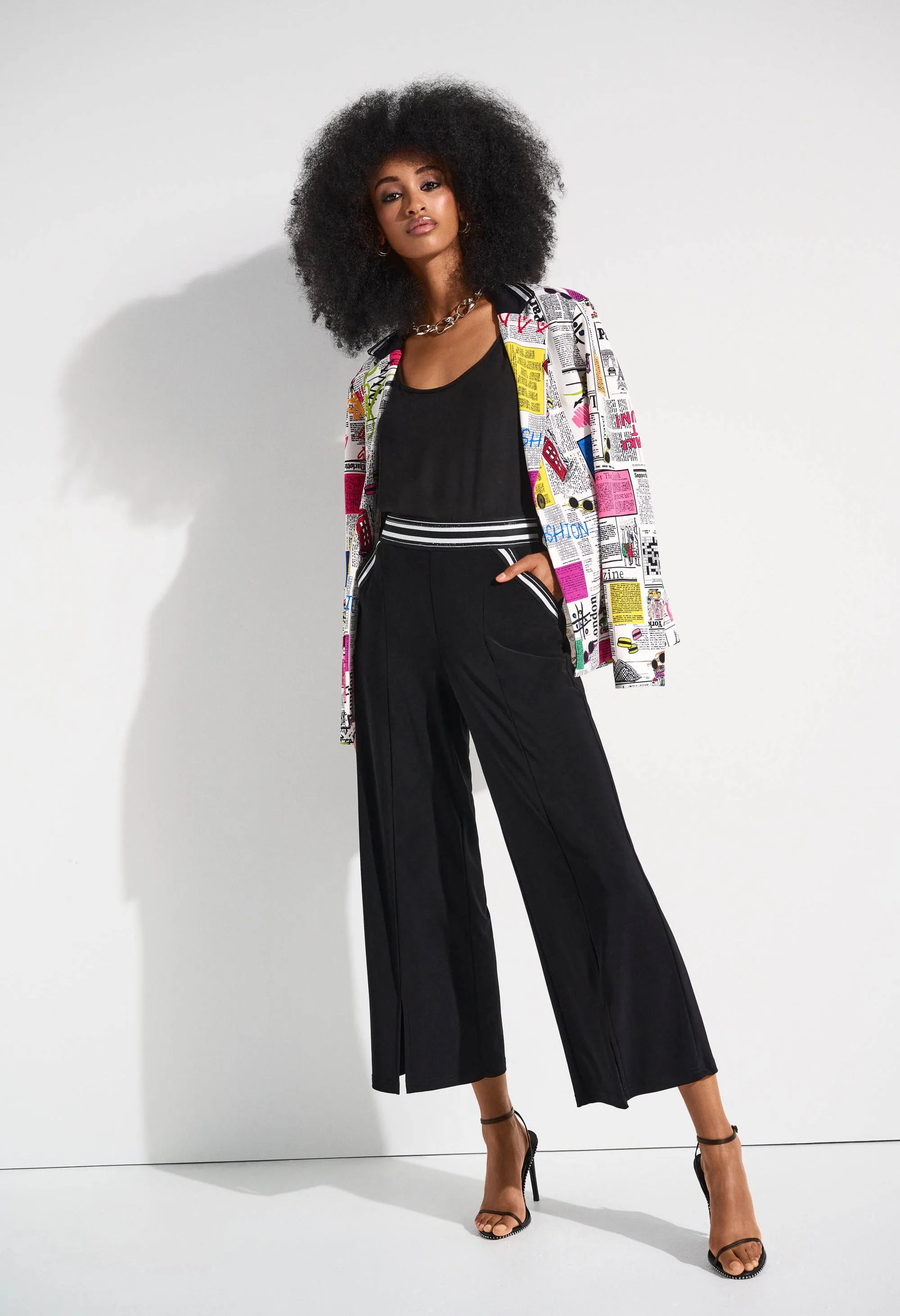 Button Closure Abstract Jacket