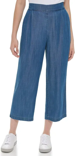 Calvin Klein Women's Comfortable Wide Leg Tencel Pants
