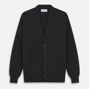 Charcoal Lachlan Cashmere Cardigan