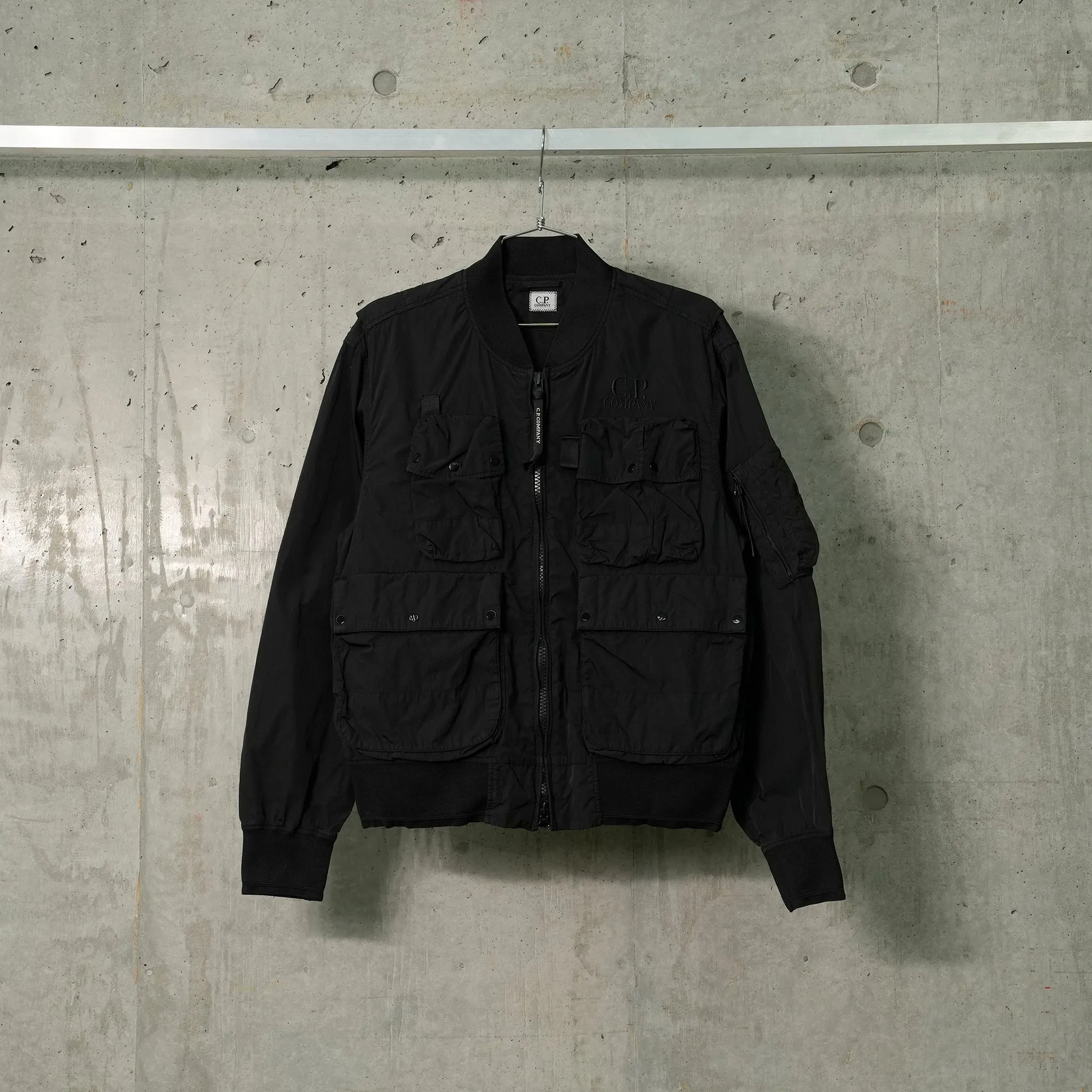 CHROME-R MULTI PK BOMBER JACKET / 999:BLACK