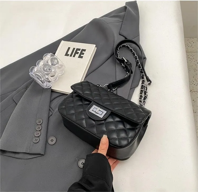 Classic chain underarm Purses soft side shoulder messenger bags ladies fashionable versatile handbags