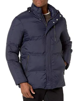 Cole Haan Men's Packable Down Jacket, Navy, Large