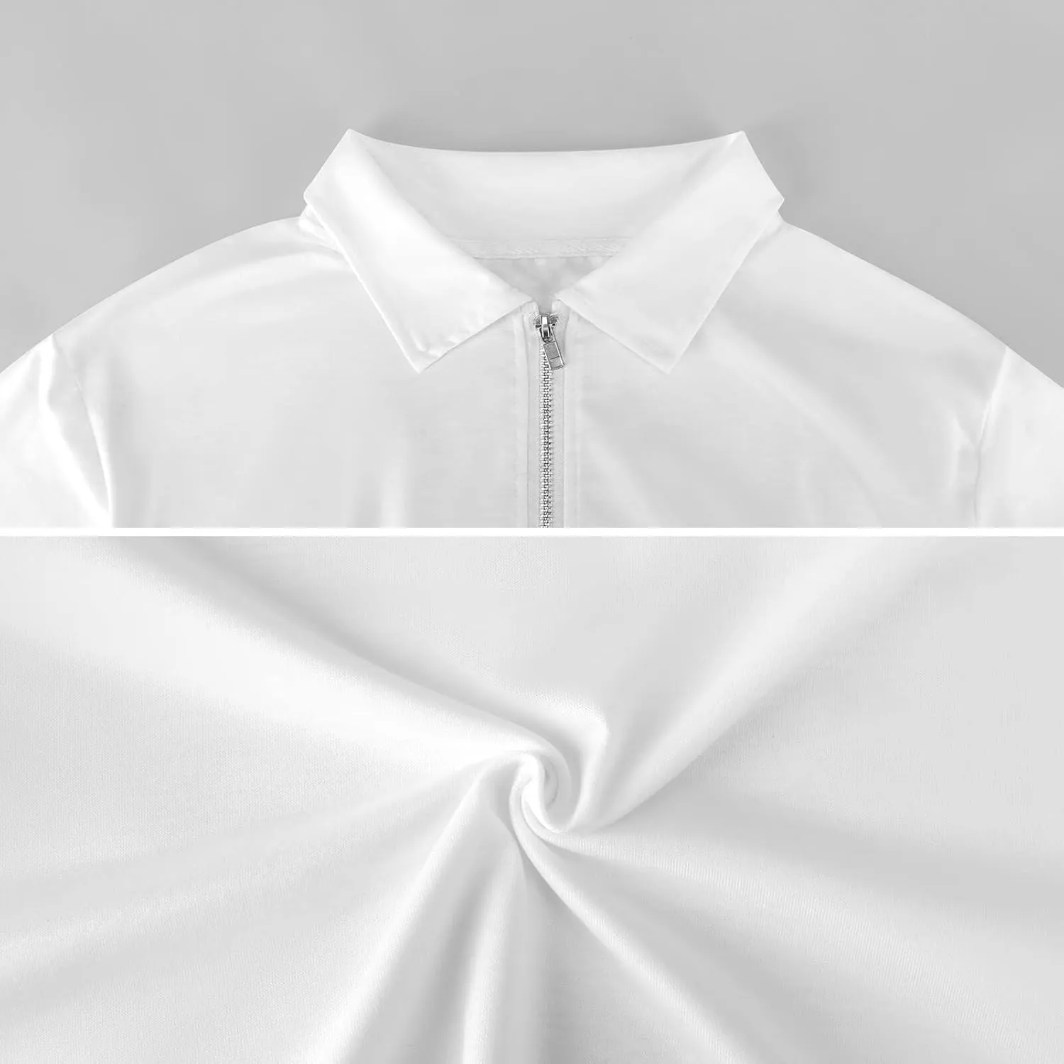 Colorful Butterfly Men's Lapel Neck Polo- Shirts Slim Fit Long Sleeve Golf T-Shirts Comfortable Tees