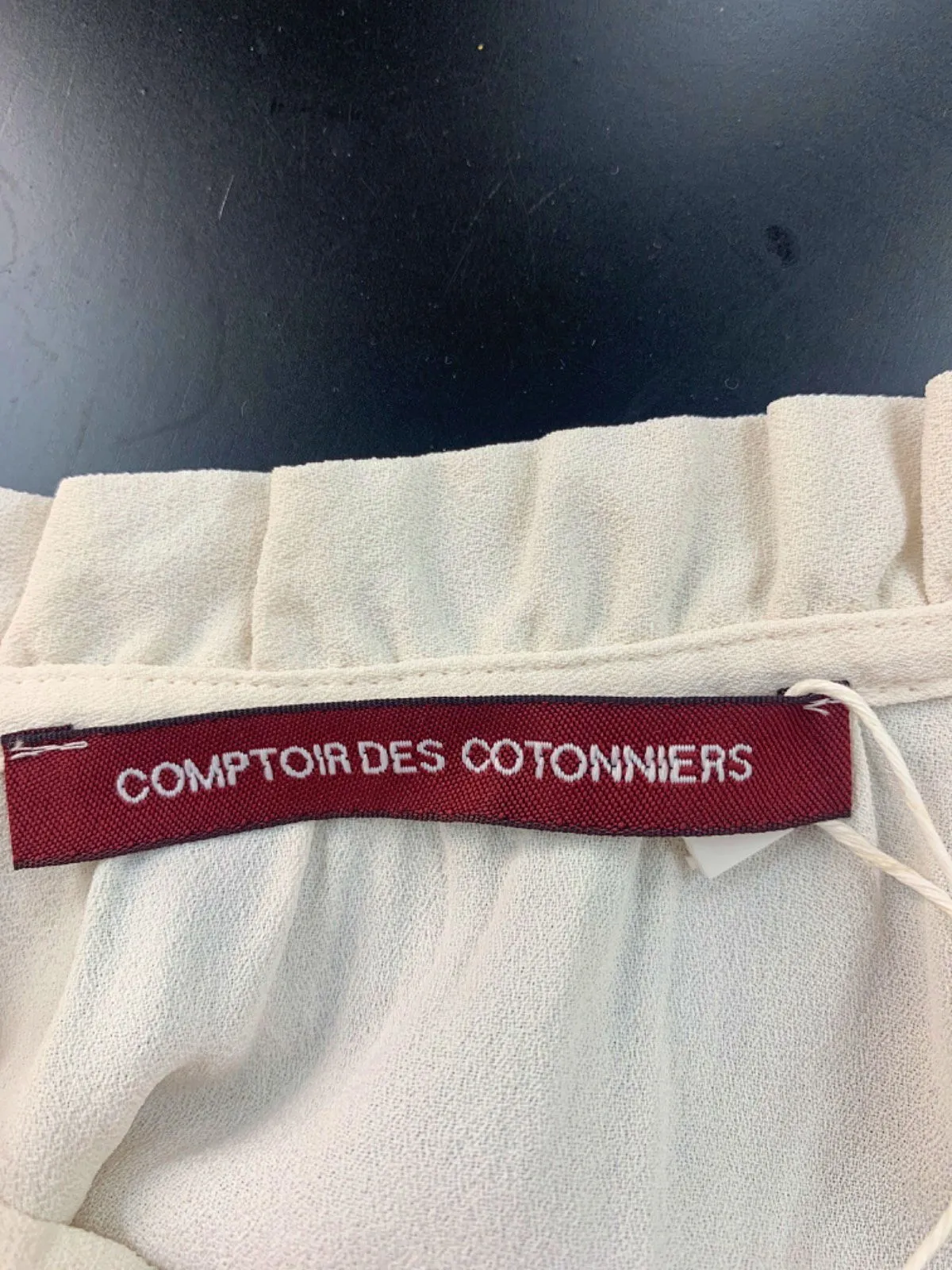 Comptoir des Cotonniers Gardenia Nalella Short Sleeve Blouse EU 42 UK 14