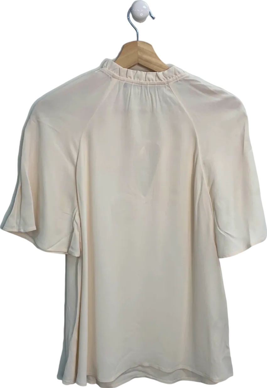 Comptoir des Cotonniers Gardenia Nalella Short Sleeve Blouse EU 42 UK 14