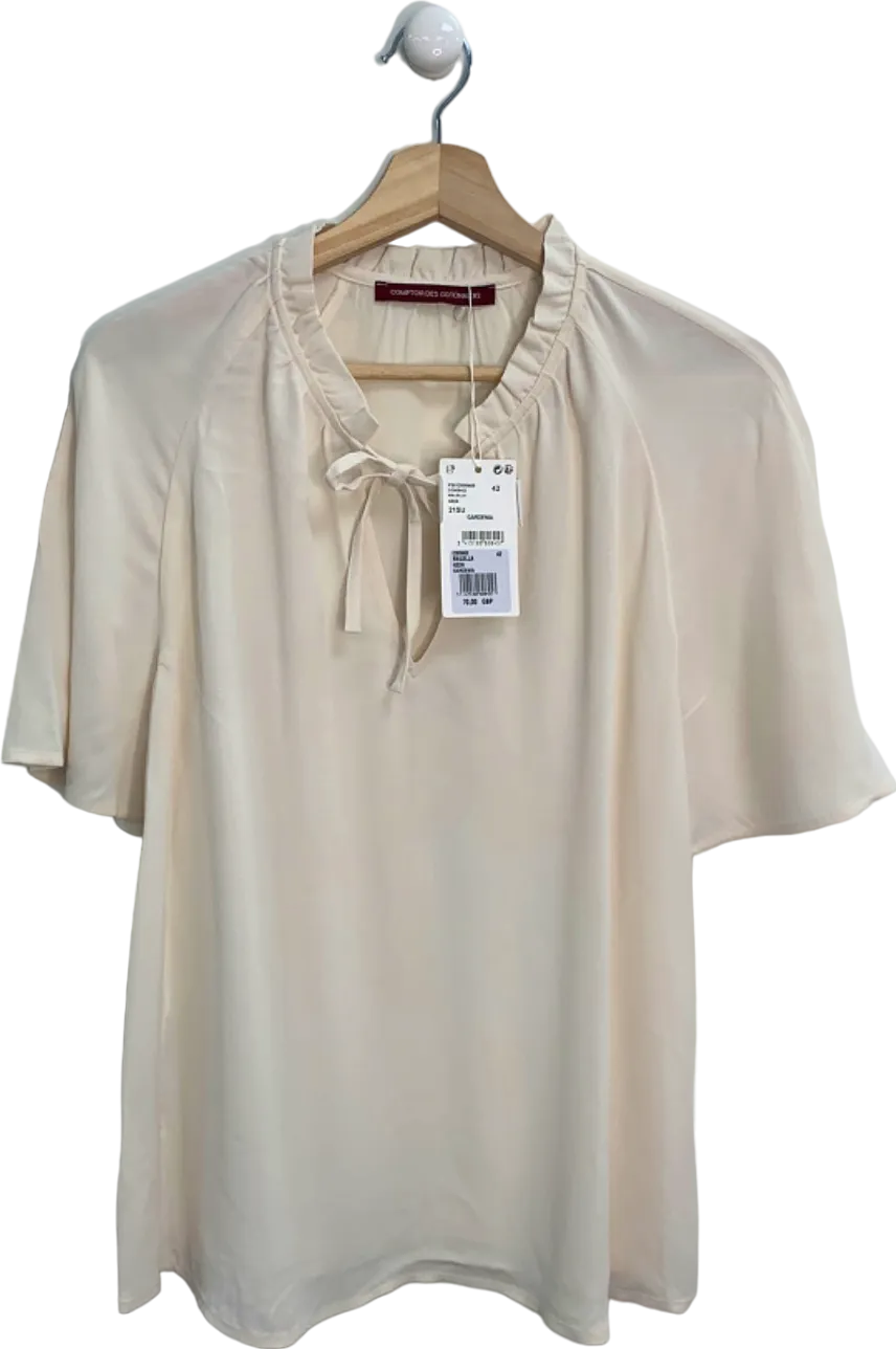 Comptoir des Cotonniers Gardenia Nalella Short Sleeve Blouse EU 42 UK 14