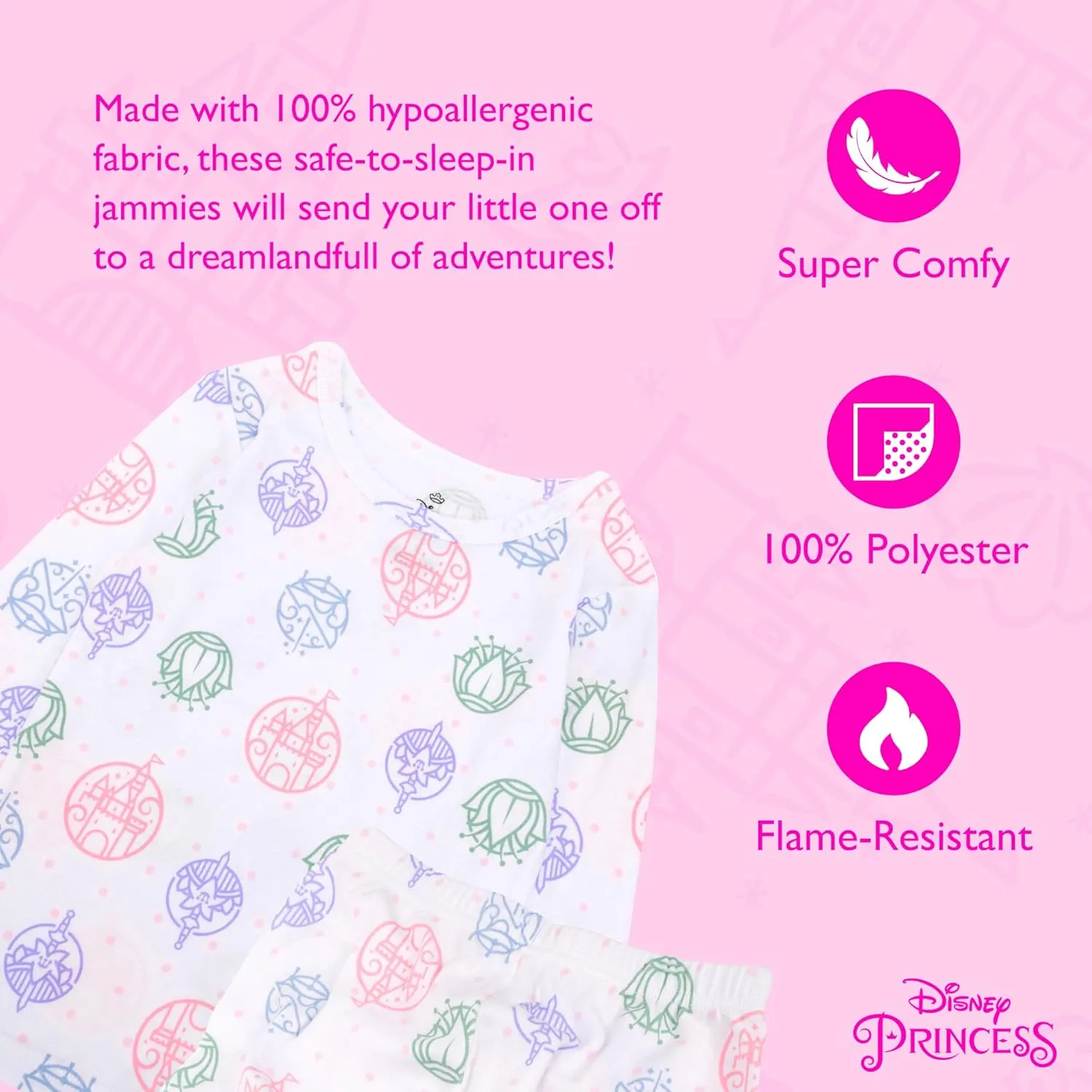 Disney 2-Piece Set Soft & Comfortable Matching Family Holiday Pajamas