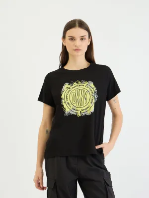 DKNY Women Black Tshirt