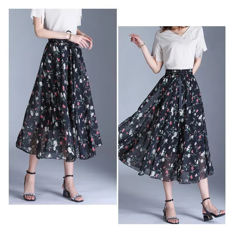 Elegant Loose Printed Dress