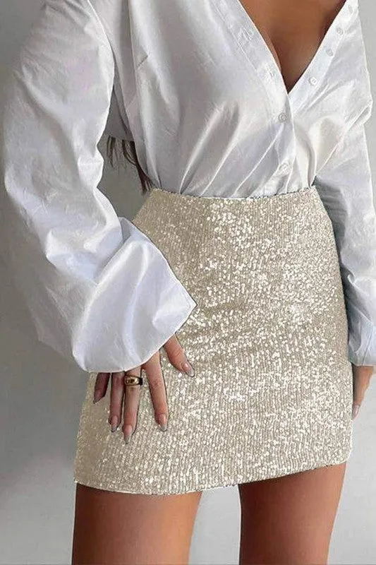 Fancy Like Sequin Skirt