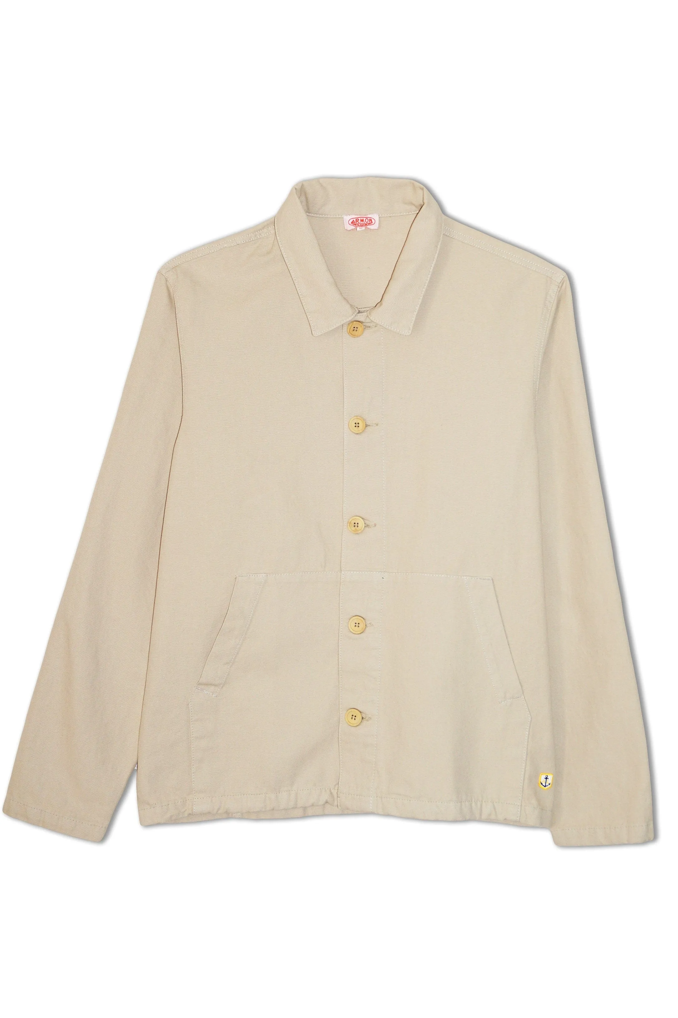 Fisherman Cotton Canvas Jacket - Oyster