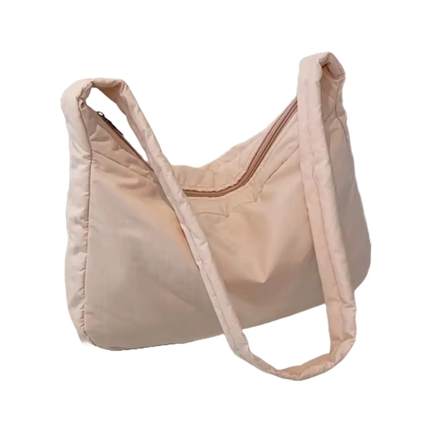 FLOOF Large Nylon Square Bag in Blush