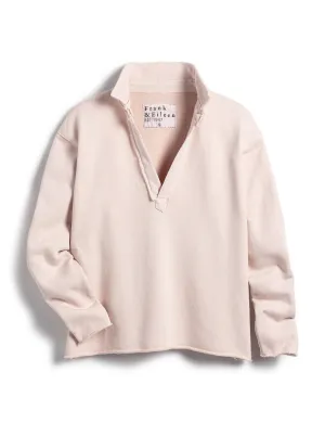 Frank & Eileen - Popover Henley Sweatshirt in Vintage Rose