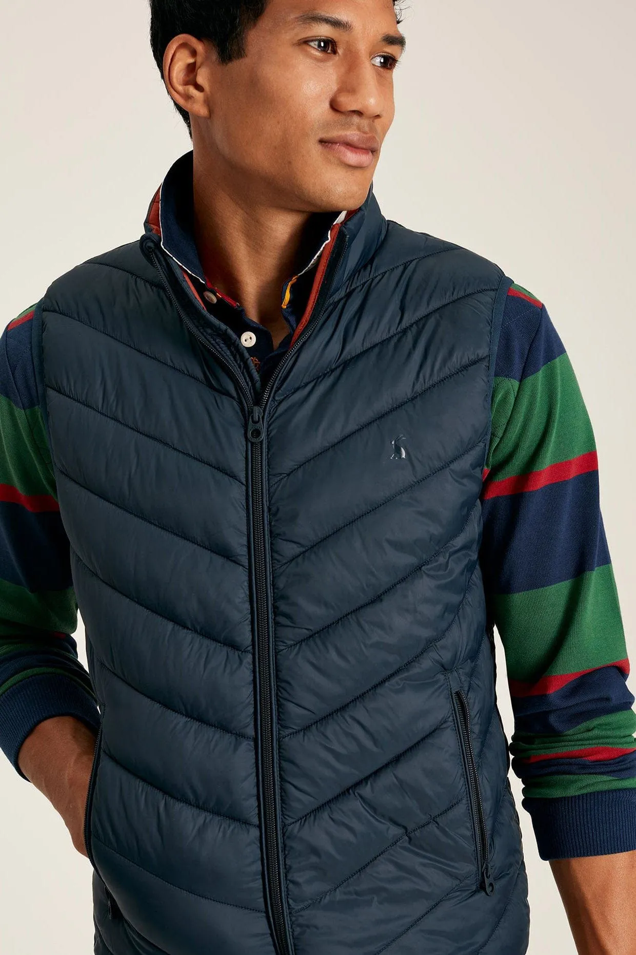 Garrett Quilted Gilet - Dark Navy