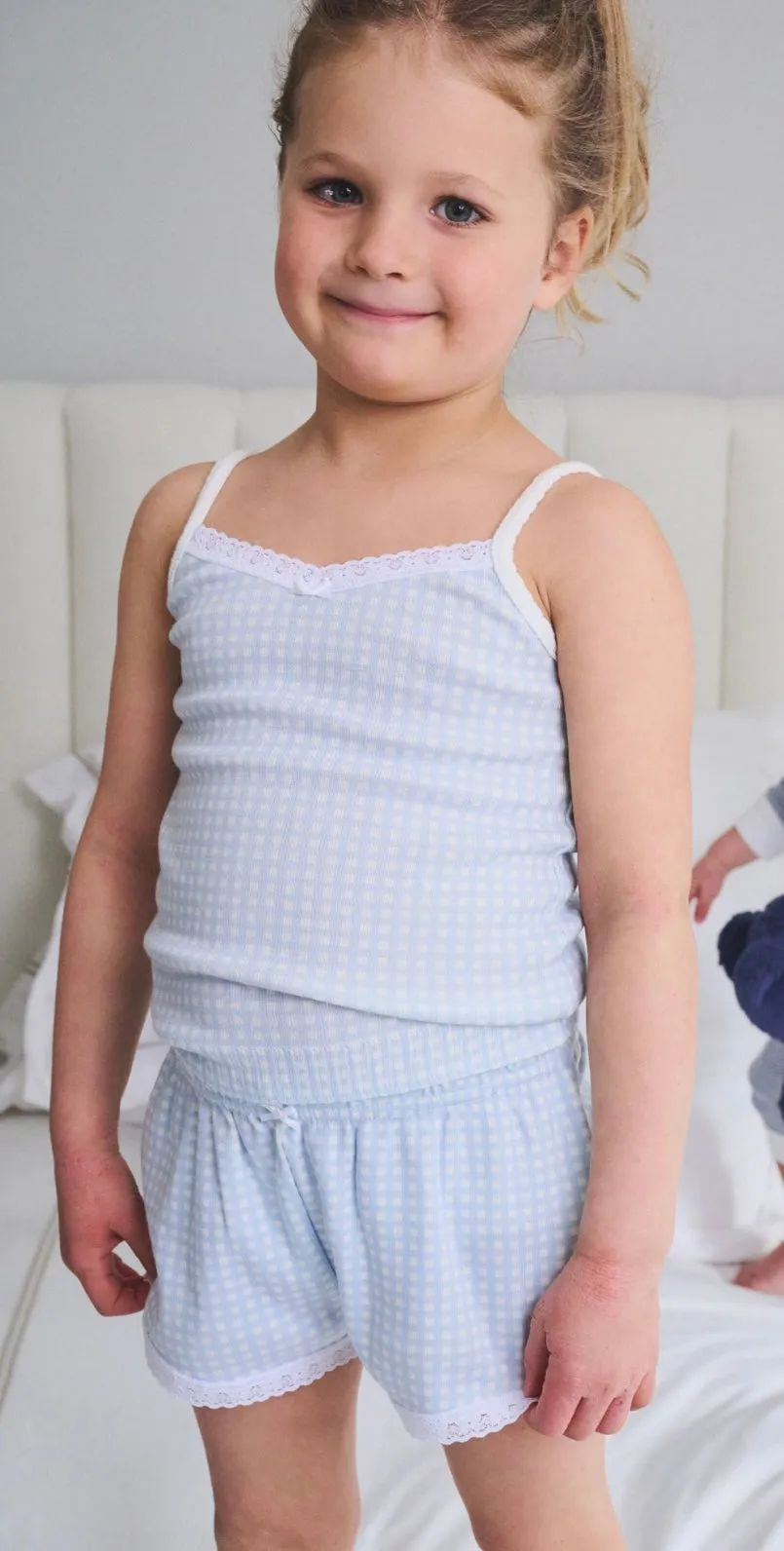 GIRLS BLUE GINGHAM Print Lookbook