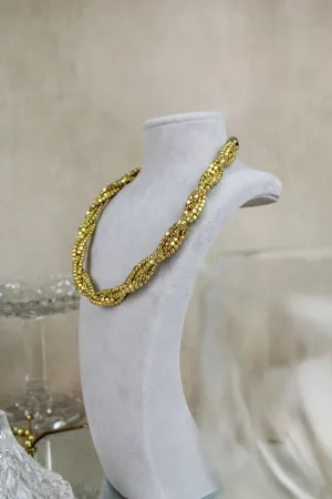 Gold Twisted Rope Necklace