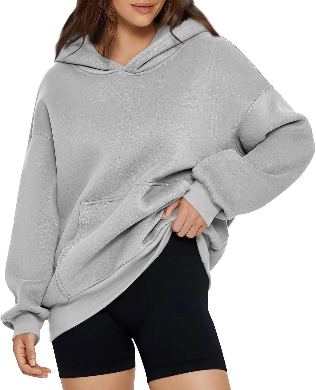 Gumipy Hoodies for Women Fleece Oversized Hoodies Sweatshirt Trendy Long Sleeve Plus Size Hoodies Pullover with Pocket