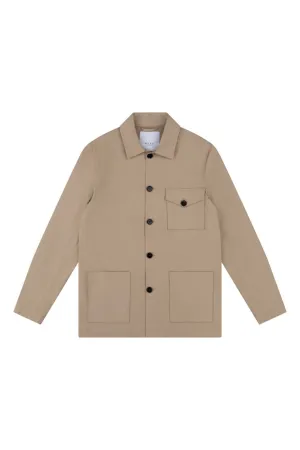 Hagi Cotton Shacket - Stone
