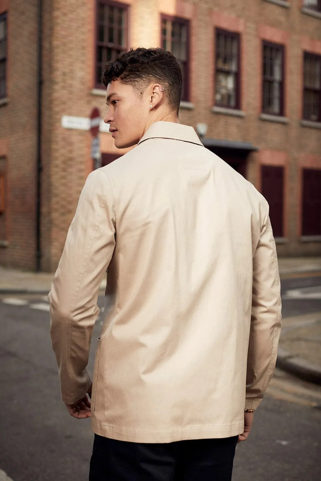 Hagi Cotton Shacket - Stone