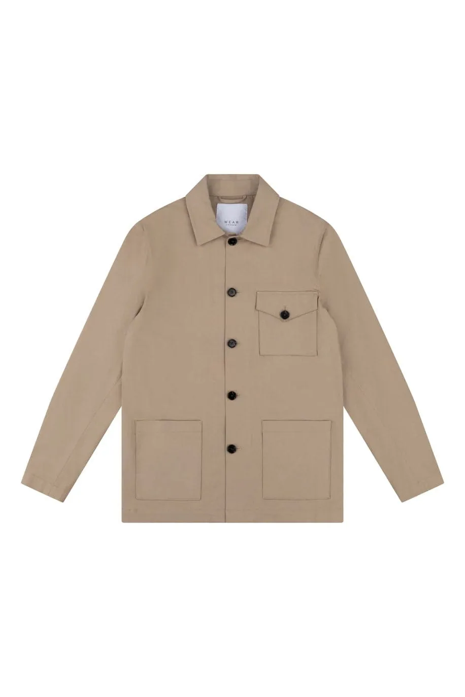 Hagi Cotton Shacket - Stone