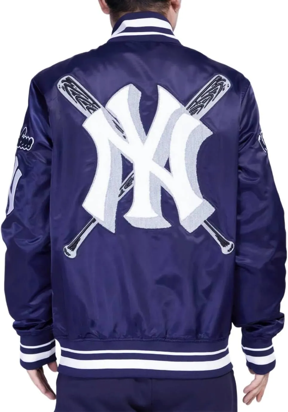 H&D Clothing Mens New York Letterman Yankees Mash Up Varsity Jacket Mens NY College Baseball Varsity Bomber Jacket