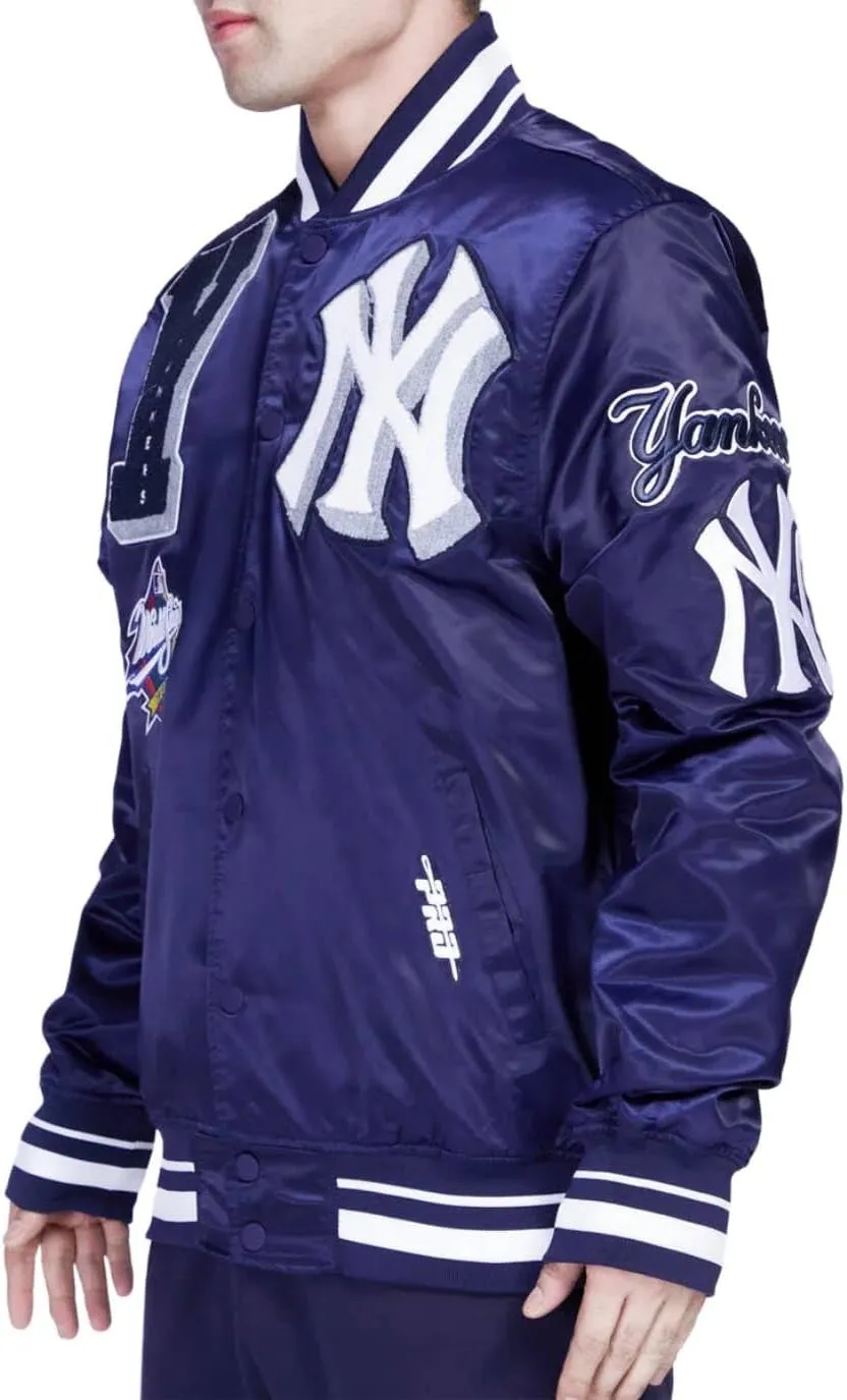H&D Clothing Mens New York Letterman Yankees Mash Up Varsity Jacket Mens NY College Baseball Varsity Bomber Jacket