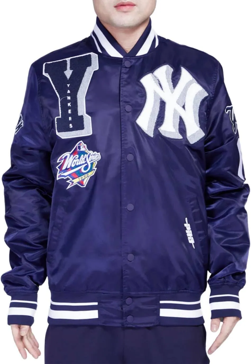 H&D Clothing Mens New York Letterman Yankees Mash Up Varsity Jacket Mens NY College Baseball Varsity Bomber Jacket