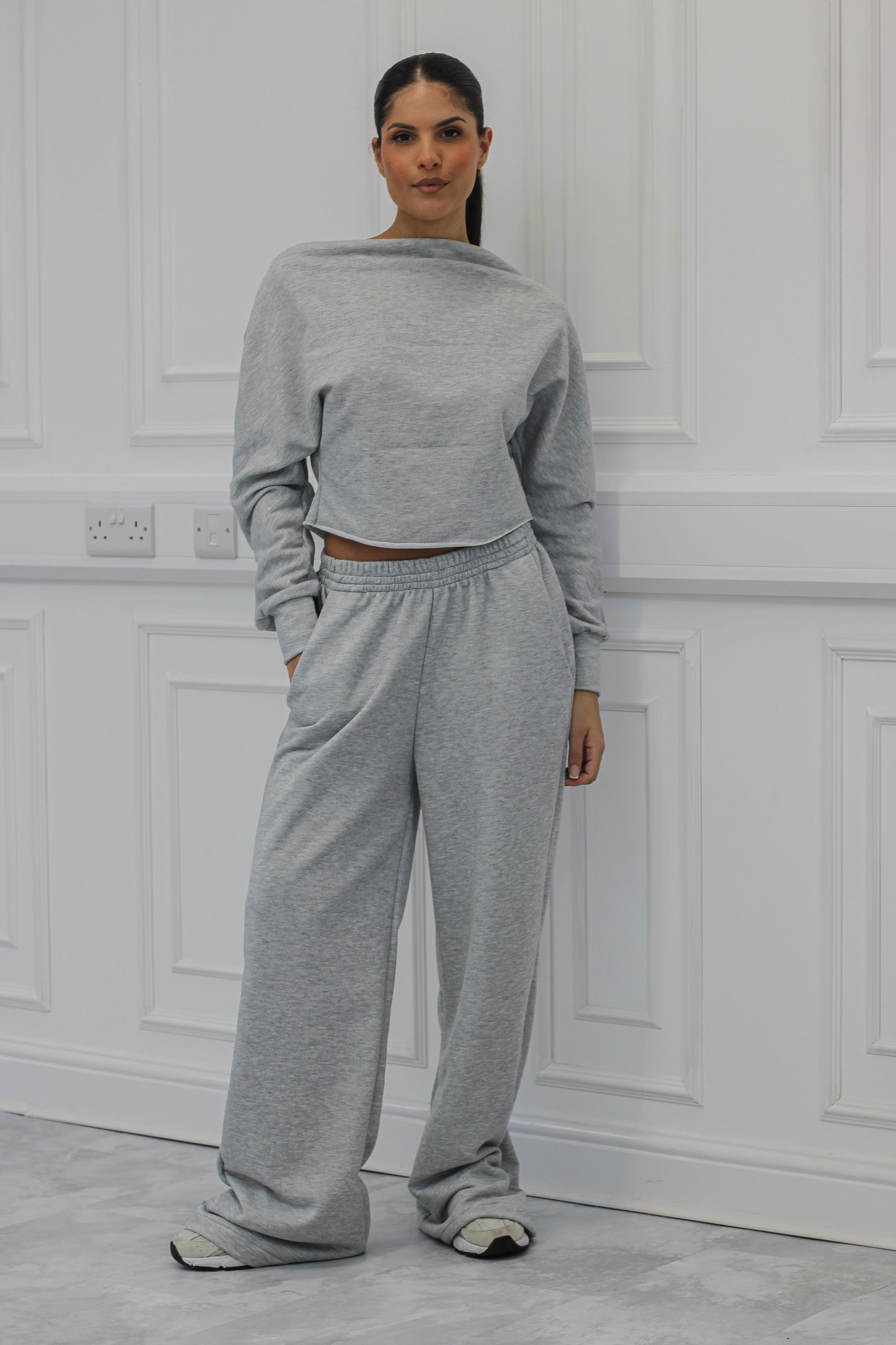 High rise loose leg joggers - Medium weight sweat fabric