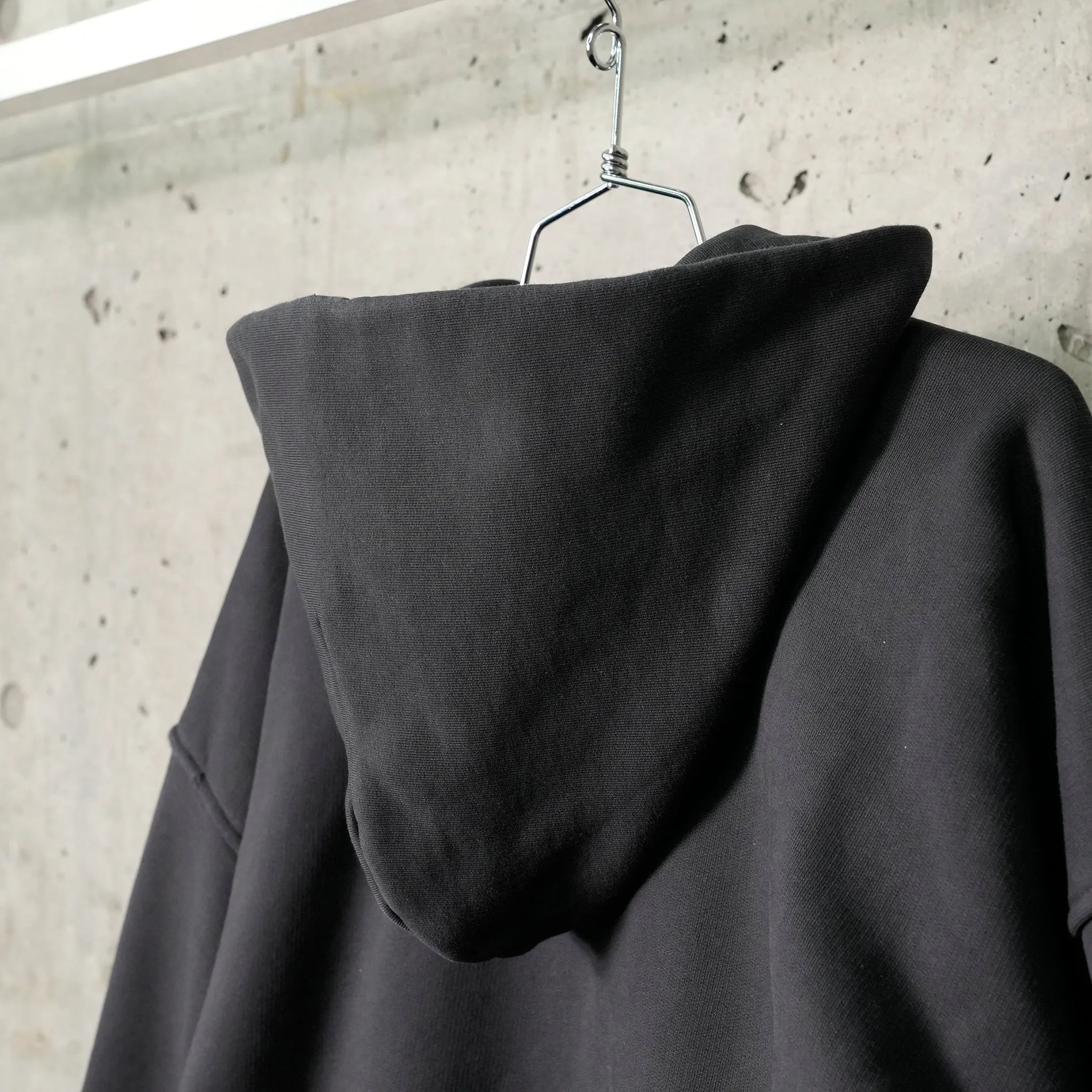 HOODED BOMBER / 8190:WASHED BLACK/BLACK