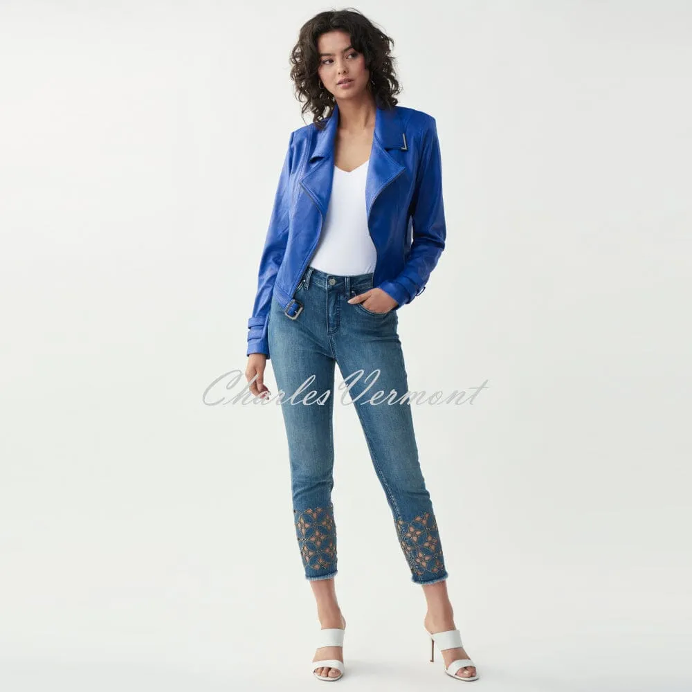 Joseph Ribkoff Crop Jacket – Style 221913 (Royal Sapphire)
