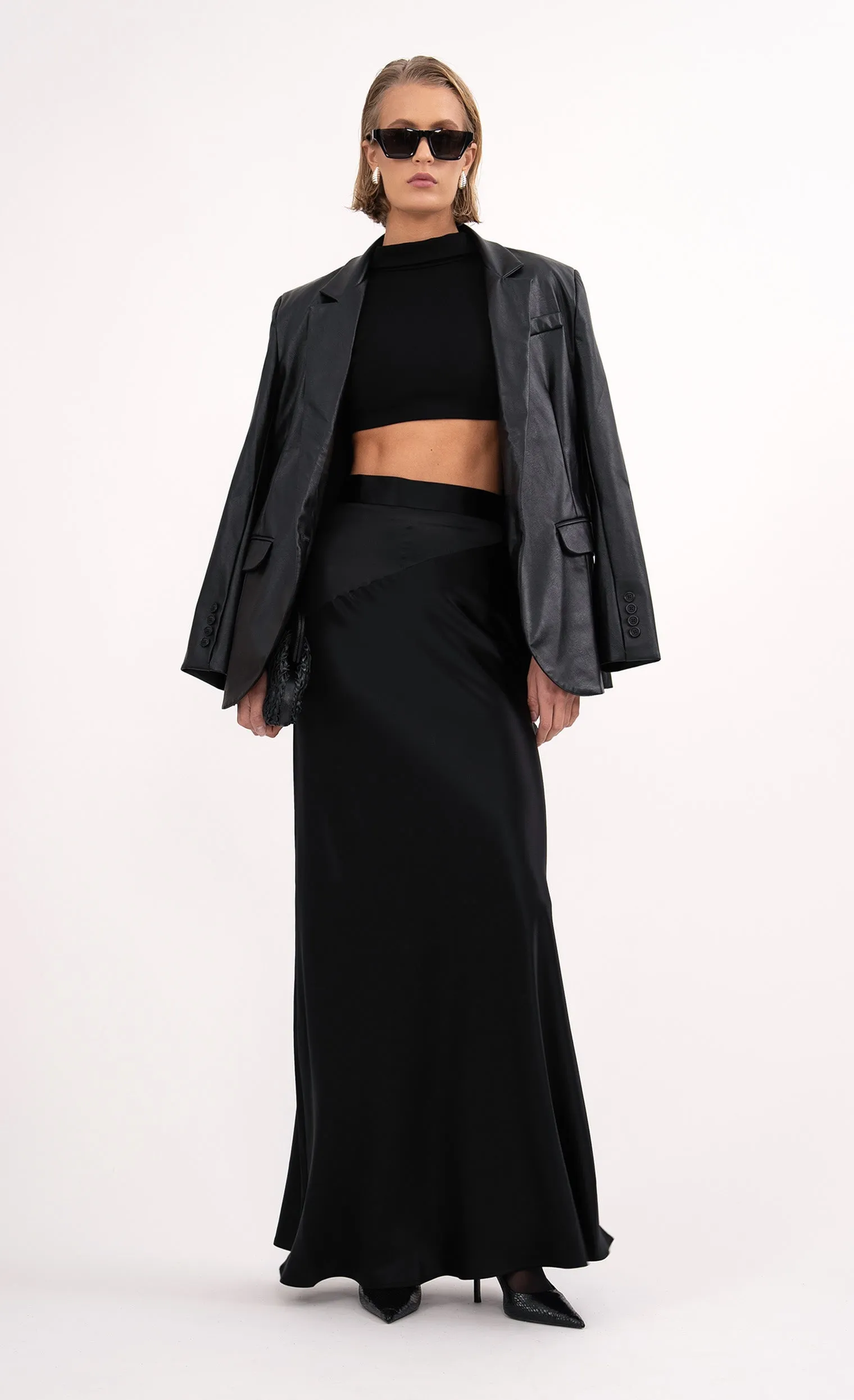 Lara Maxi Skirt - Black