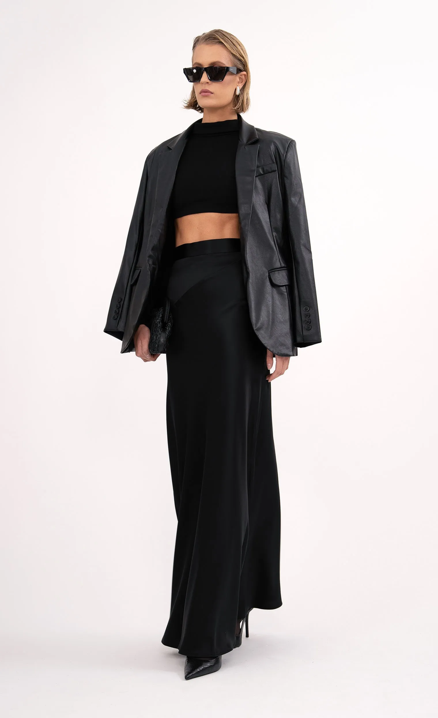 Lara Maxi Skirt - Black