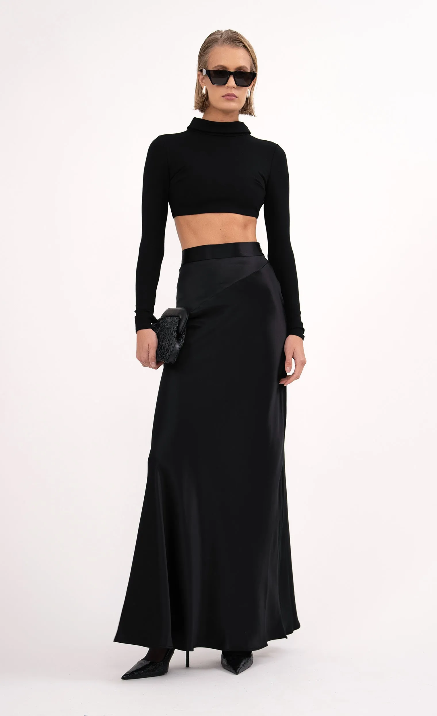 Lara Maxi Skirt - Black