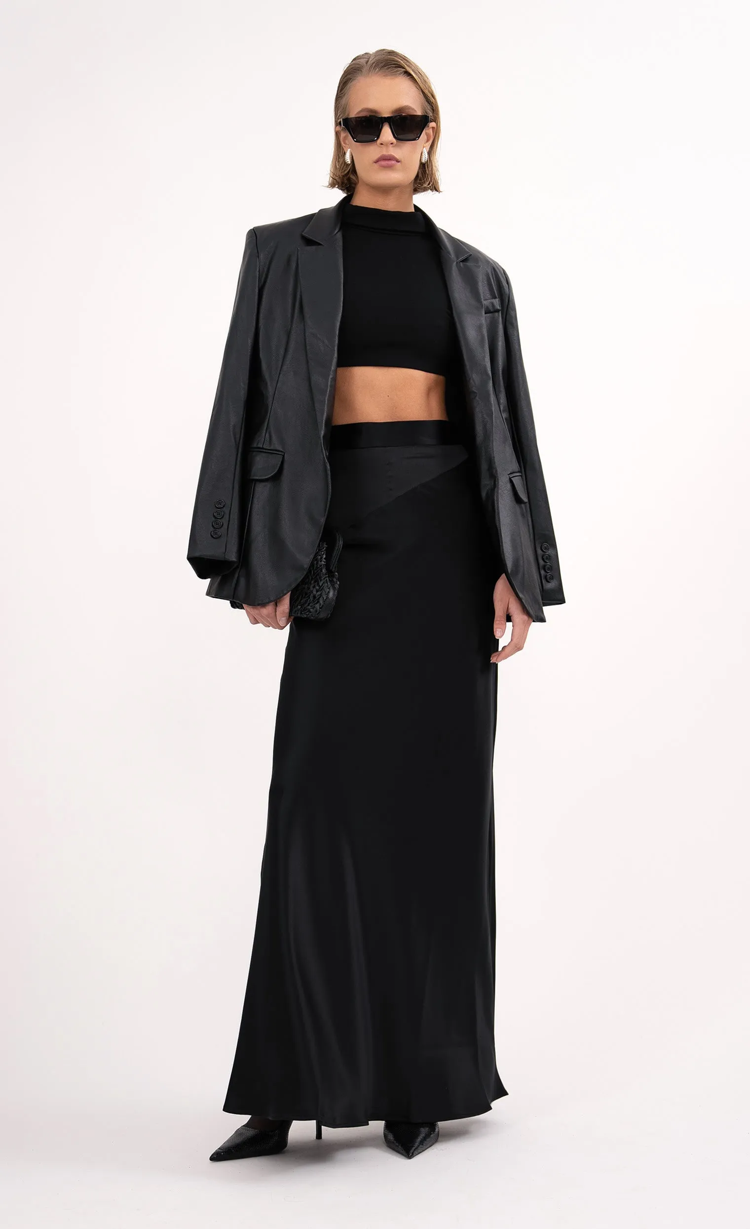 Lara Maxi Skirt - Black