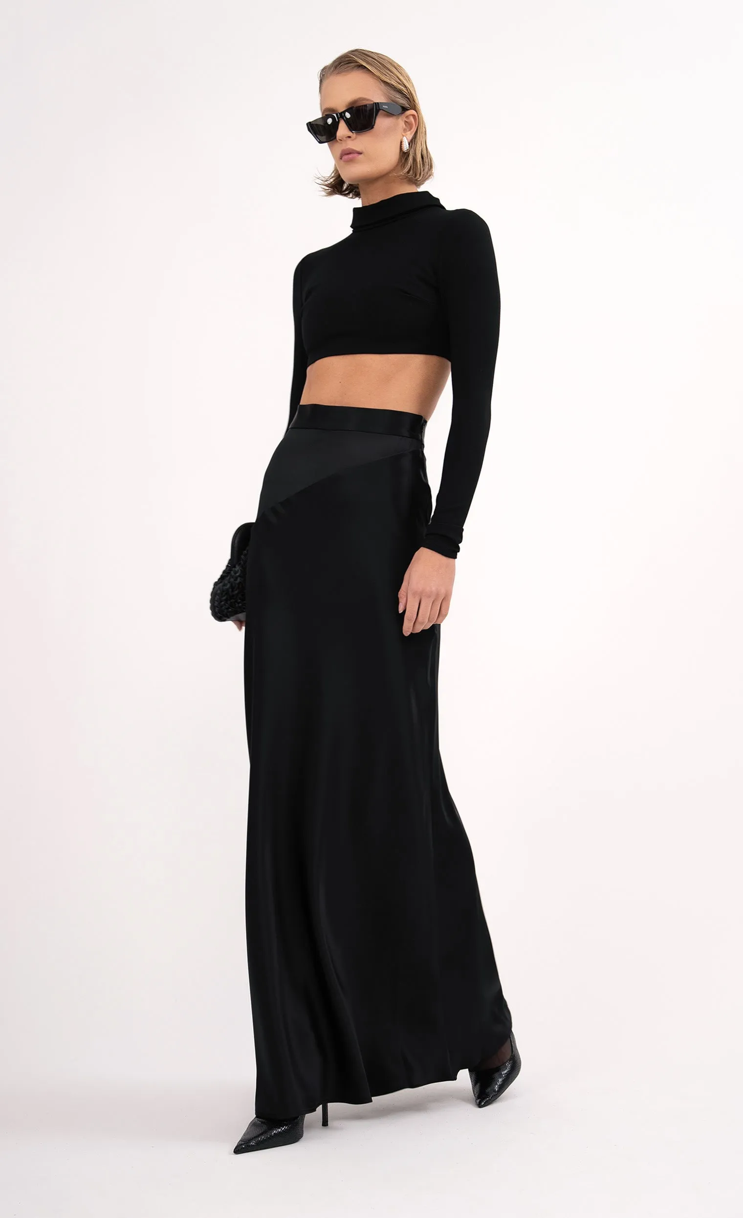 Lara Maxi Skirt - Black