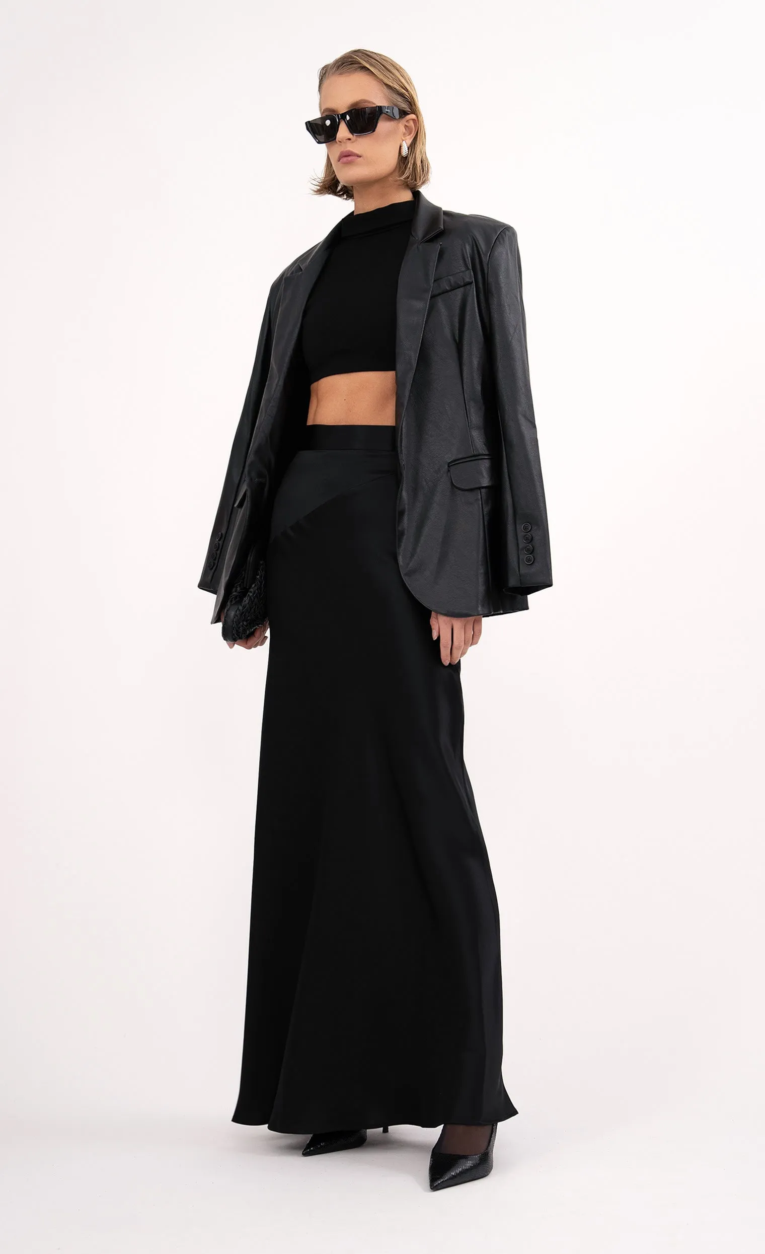 Lara Maxi Skirt - Black